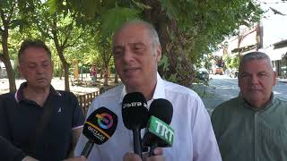 Βόλος: Ο Κυριάκος Βελόπουλος συναντήθηκε με παραγωγούς των λαϊκών αγορών