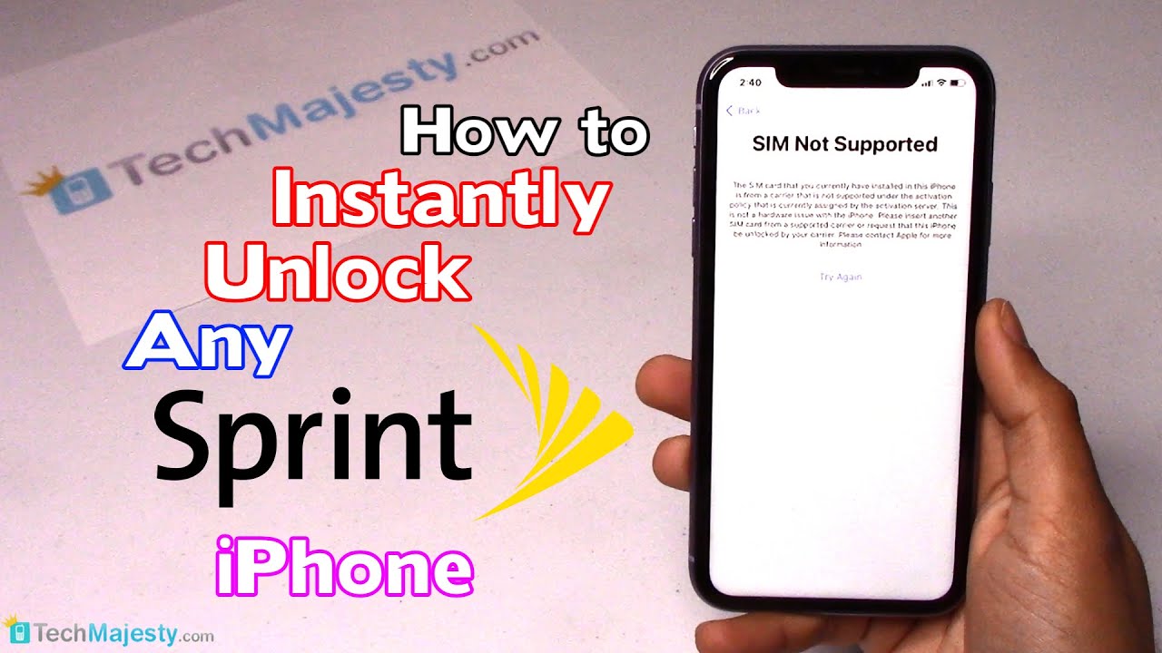 How to Unlock Sprint iPhone for Use On Other Carriers (ANY iPhone Model) - Use in USA ...