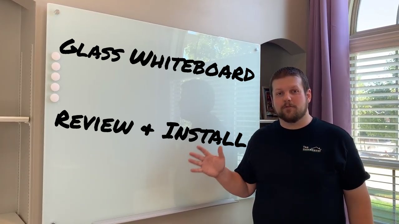 Giant Whiteboard for Wall DIY Cheap! Custom Marker Holder for Home Office &  Virtual School 