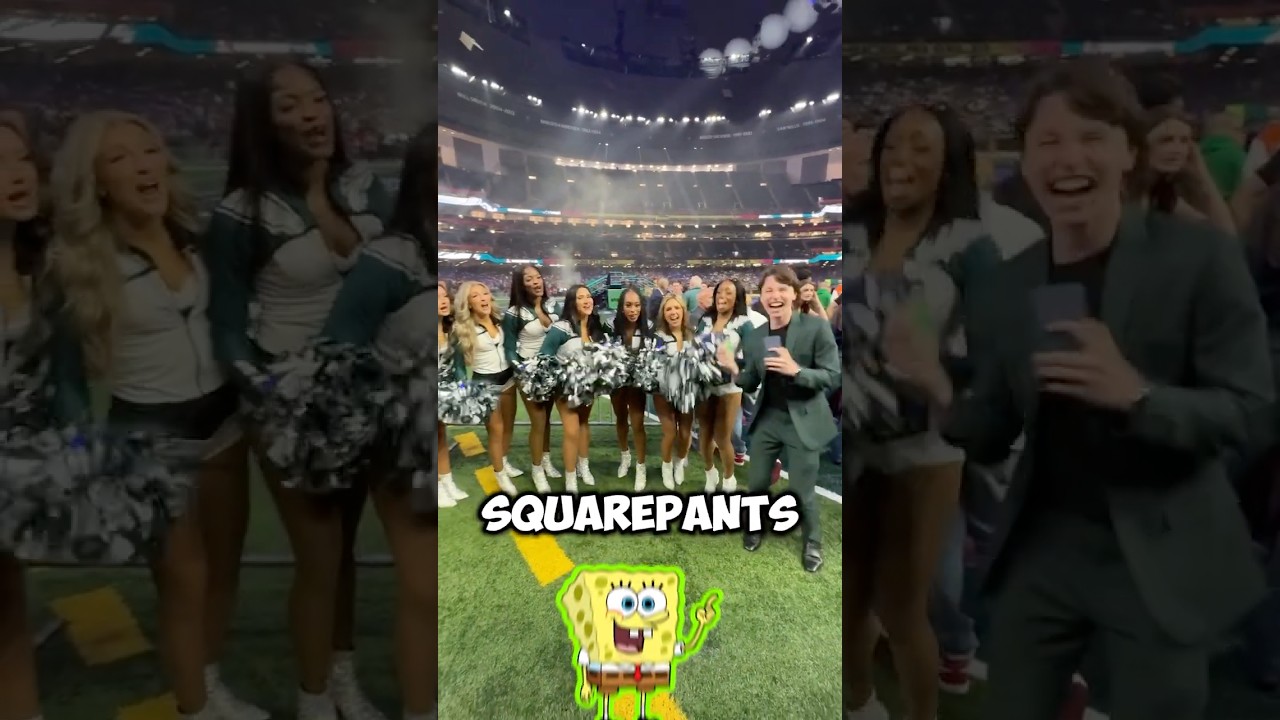 NFL Eagles cheerleaders guess a Nickelodeon trivia question! 🍍