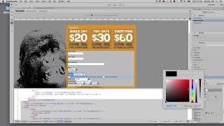 Styling forms in CSS using Dreamweaver CC.