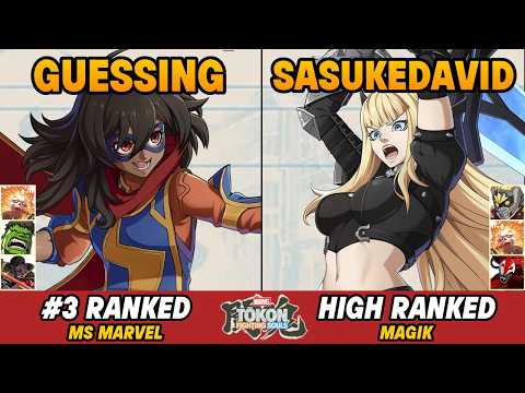 TOKON 🔥 Guessing (#3 MS. MARVEL) vs SasukeDavid (MAGIK) | Marvel TOKON High Level Gameplay