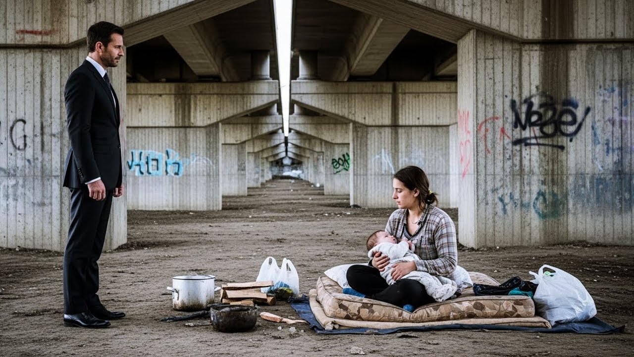 Milionário Encontra Mãe Solteira com Filha Morando EMBAIXO de uma PONTE e toma Decisão INESPERADA