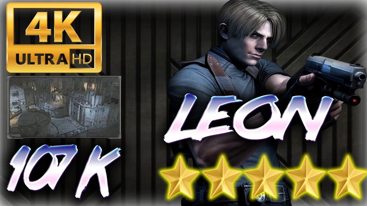 Resident Evil 4 (PS4) ~ THE MERCENARIES (LEON) Castle 107K [ULTRA 4K 60FPS]