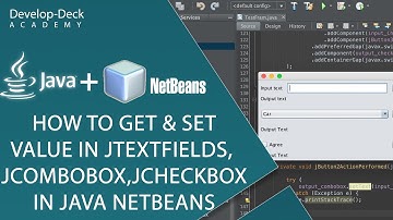 Java Swing Project Tutorial - How to Get & Set Values in jTextfields, jCombobox & jCheckBox in JAVA