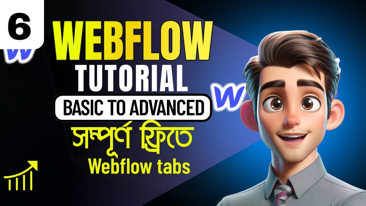 Day 6 || Webflow tabs design || part 1 || Webflow tutorial bangla ...