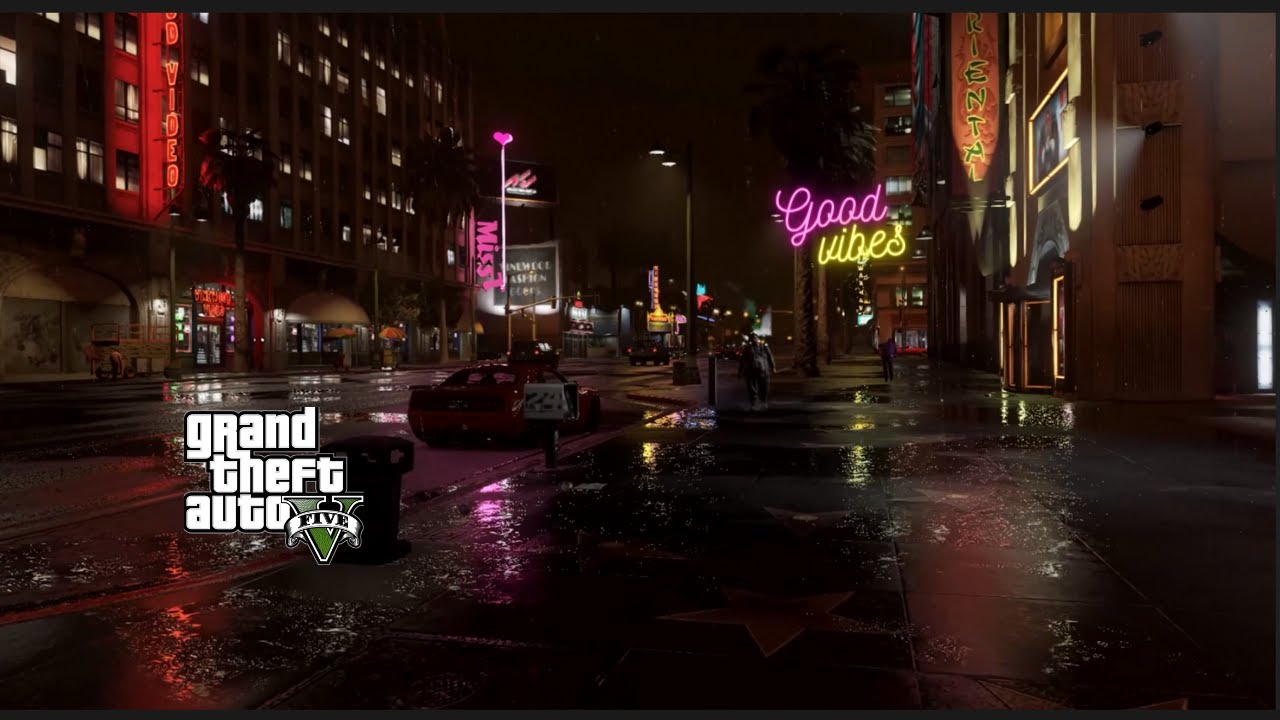 GTA V : Rainy night vibes in Los Santos ! : 4K 60fps - YouTube