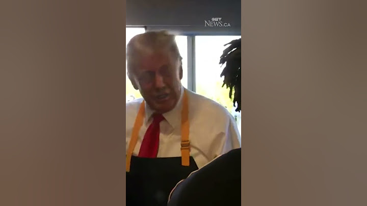 Donald Trump cooks French fries, serves customers at Pennsylvania McDonalds