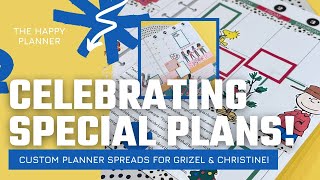 Celebrating Special Plans || Custom Planner Spreads || Grizel & Christine