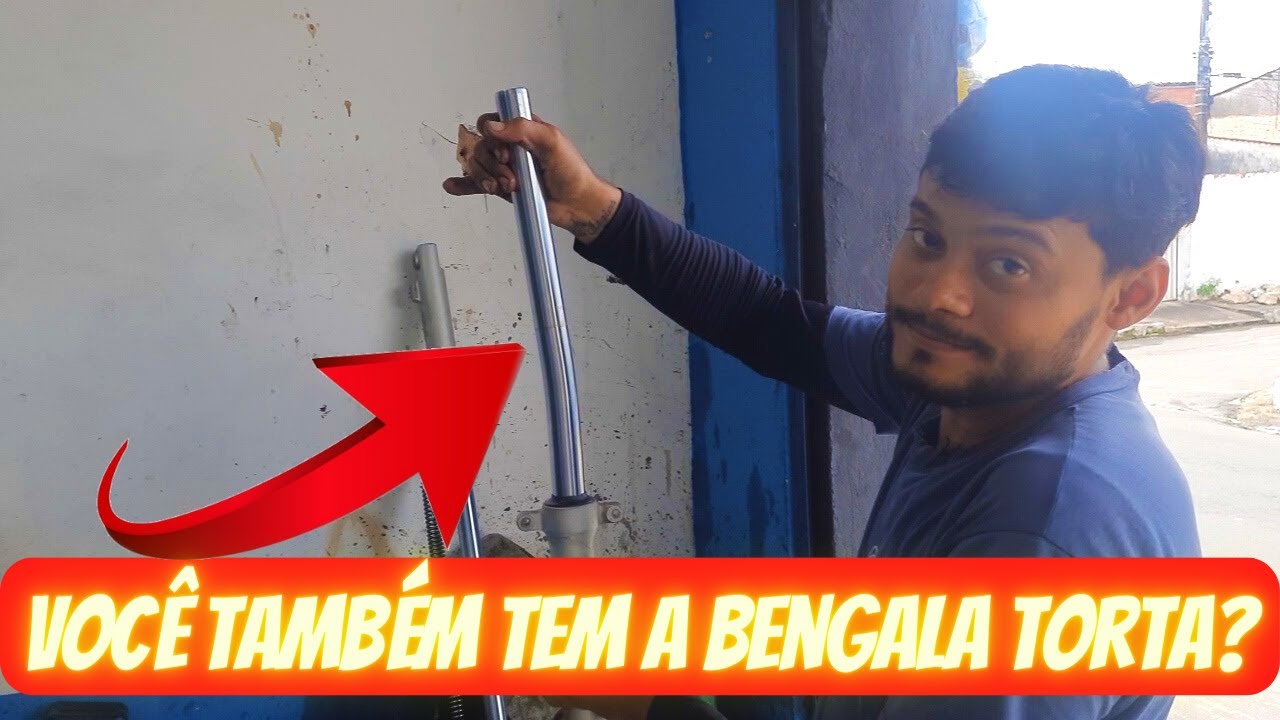 Como desempenar bengala da moto❓🤔❓