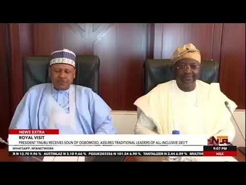 Tinubu Receives Soun of Ogbomoso-State house correspondent, Musbau Dan-Wahab reports…