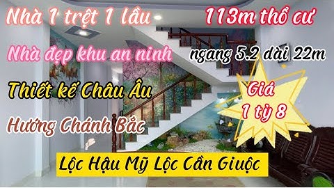 ❤️ Nhà 1 trệt 1 lầu 113m xe hơi Lộc Hậu Mỹ Lộc giá 1tỷ8