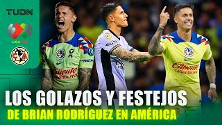 ¡EL BAILADOR DEL GOL! 😎 Grandes goles y FESTEJOS de Brian Rodríguez con el América | TUDN