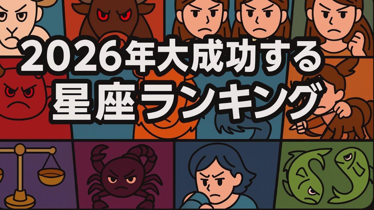 【2026年運勢】大成功する星座ランキングTOP12！あなたの星座は何位？奇跡が起こる年の完全予測