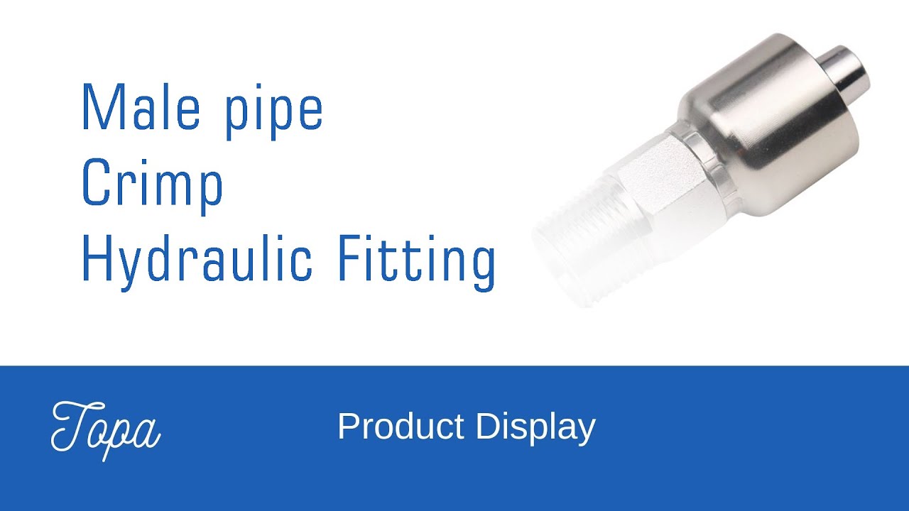 Crimp Hydraulic Fitting 1WAMP Male pipe