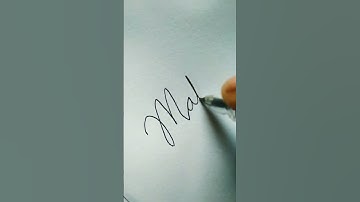#Mahi# in #cursive writing | requested name #shortsvideo