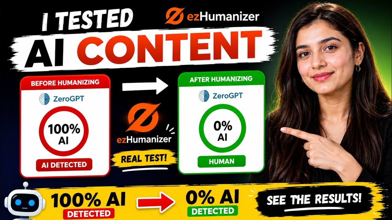 I Tested AI Content: 100% AI Detected → 0% After Humanizing #aihumanizer #aidetector