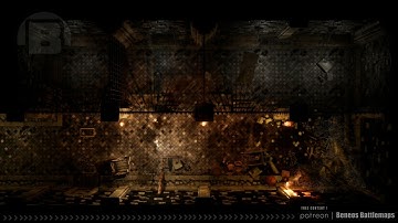 Orc Fortress Prison | Battlemap Demo | Beneos Animated RPG Maps