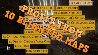 PROFIT FROM 10 BLIGHTED MAPS TIER 16 | BLIGHT | POE | PATH OF EXILE
