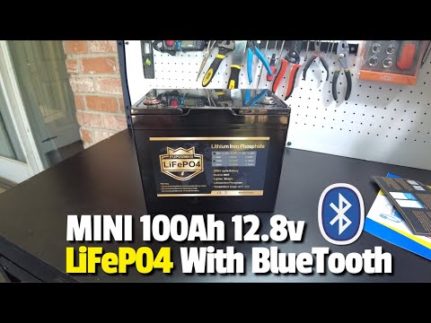  FEENCE 12V 100Ah Mini Bluetooth LIFEPO4 Battery