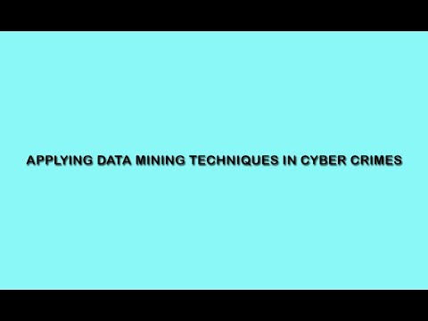 Applying Data Mining Techniques In Cyber Crimes || Data Mining Projects Topics || Java Projects