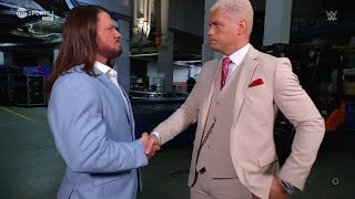 AJ Styles meets Cody Rhodes - Smackdown 5\/31\/2024