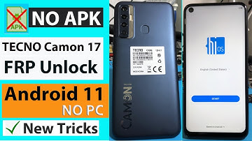 Tecno Camon 17 (CG6) Frp Bypass/Unlock Google Account Android 11 | Without PC GSM IBRAHIM