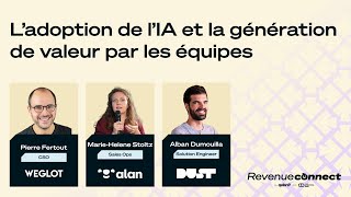 Revenue Connect : L’adoption de l’IA (Pierre Fertout, Marie-Hélène Stoltz &amp; Alban Dumouilla)