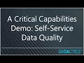 Datactics critical capabilities demo selfservice data quality