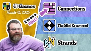 NYT Connections, Mini Crossword, and Strands | March 13, 2025
