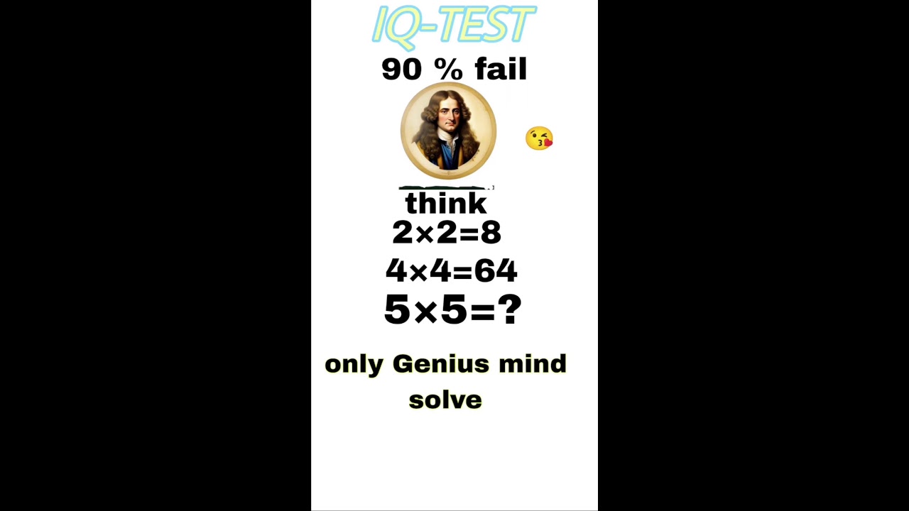Prove your genius mind 🧠 - YouTube