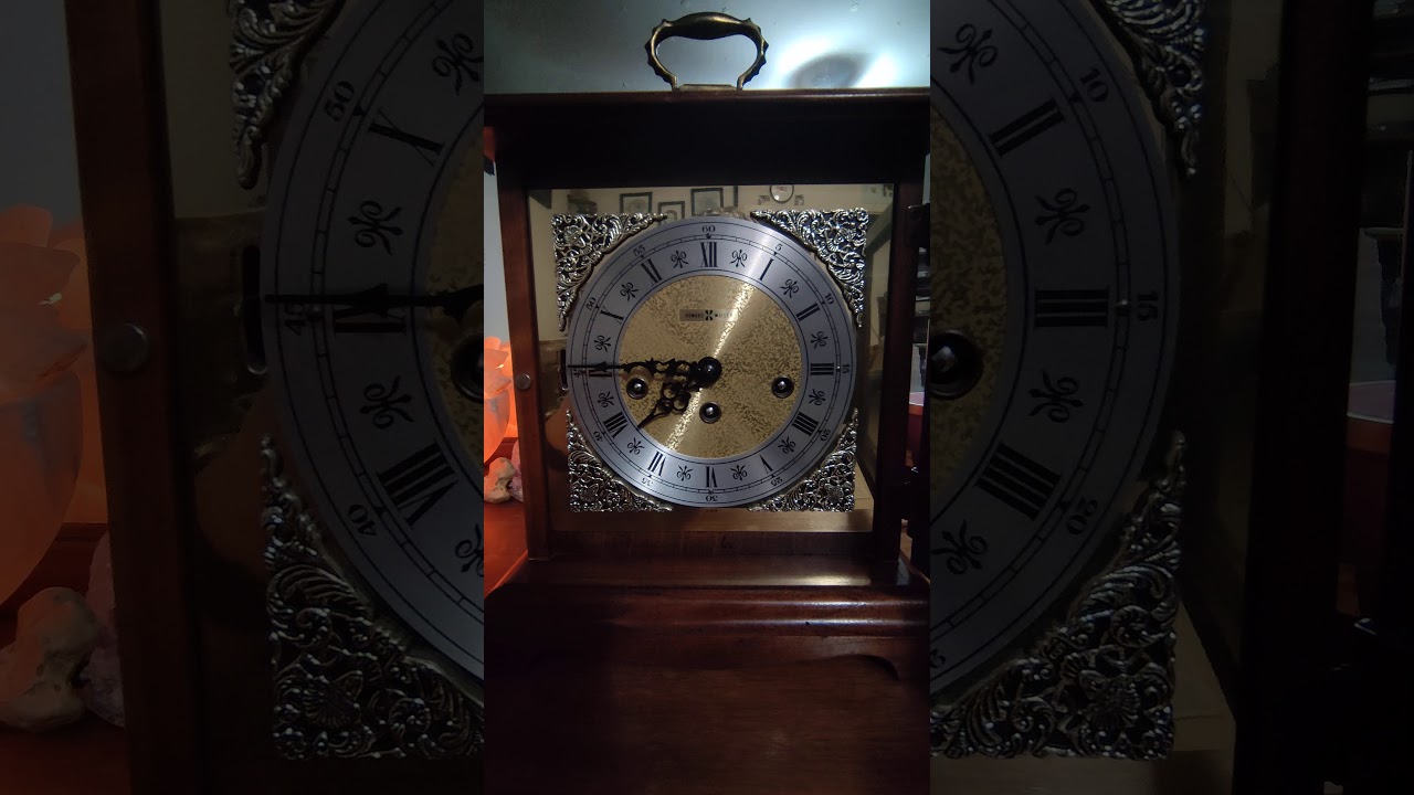 Howard Miller Mantel clock chimes and strike. Model 612437 YouTube