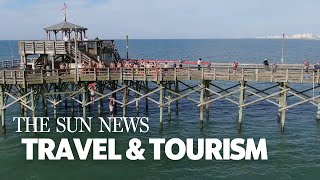 North Myrtle Beach Lifeguards Jump Off The End Of Cherry Grove Pier