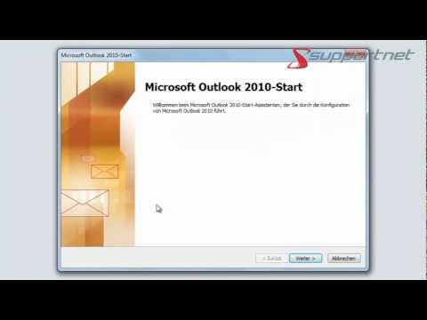 Erstes E-Mail-Konto in Outlook 2010 einrichten am Beispiel gmx. Supportnet Tipp