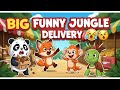 Funny Jungle Delivery Disaster 😂 | Kids Cartoon Story | Animal Animation for Children