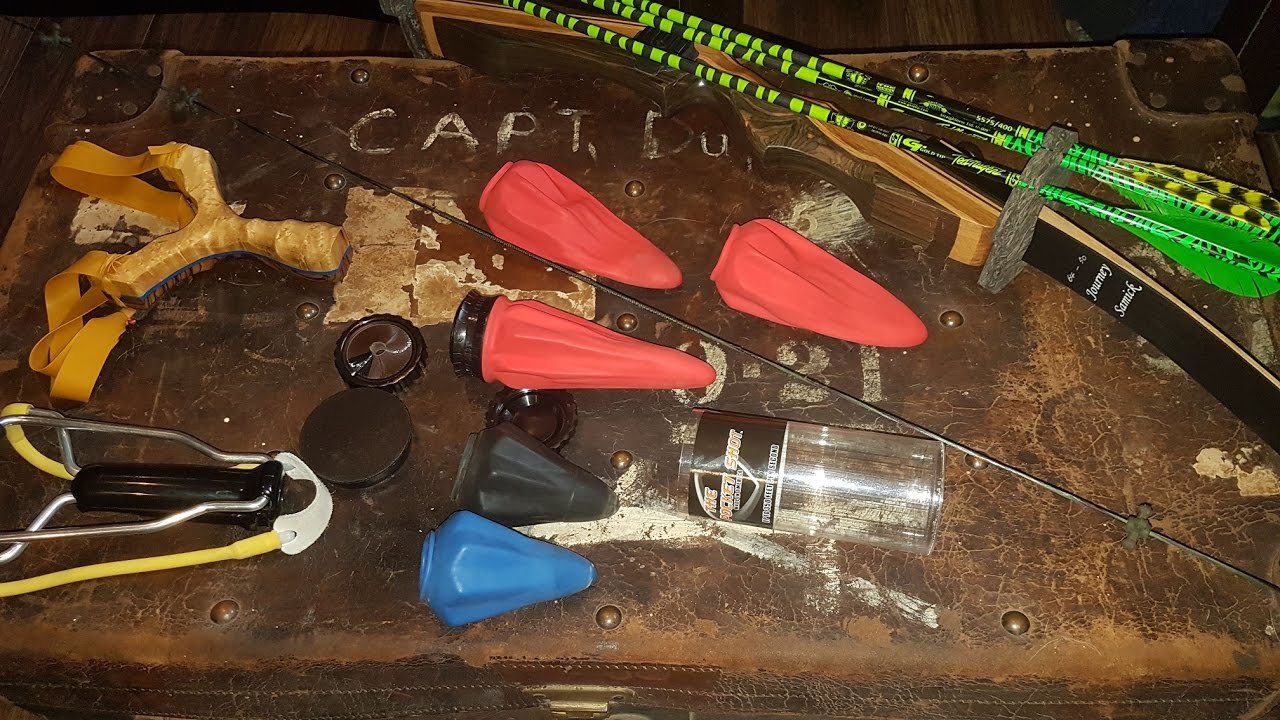 Pocket Shot vs slingshots vs bow YouTube