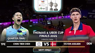 GREAT MATCH | Chou Tien Chen (TPE) Vs Victor Axelsen (DEN) | Badminton Thomas Cup 2024 by Bankminton 90,168 views 4 weeks ago 12 minutes, 2 seconds