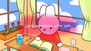 Study with Miffy | Pomodoro Timer 25/5 | Chill Study Session with Miffy | Relaxing Lofi