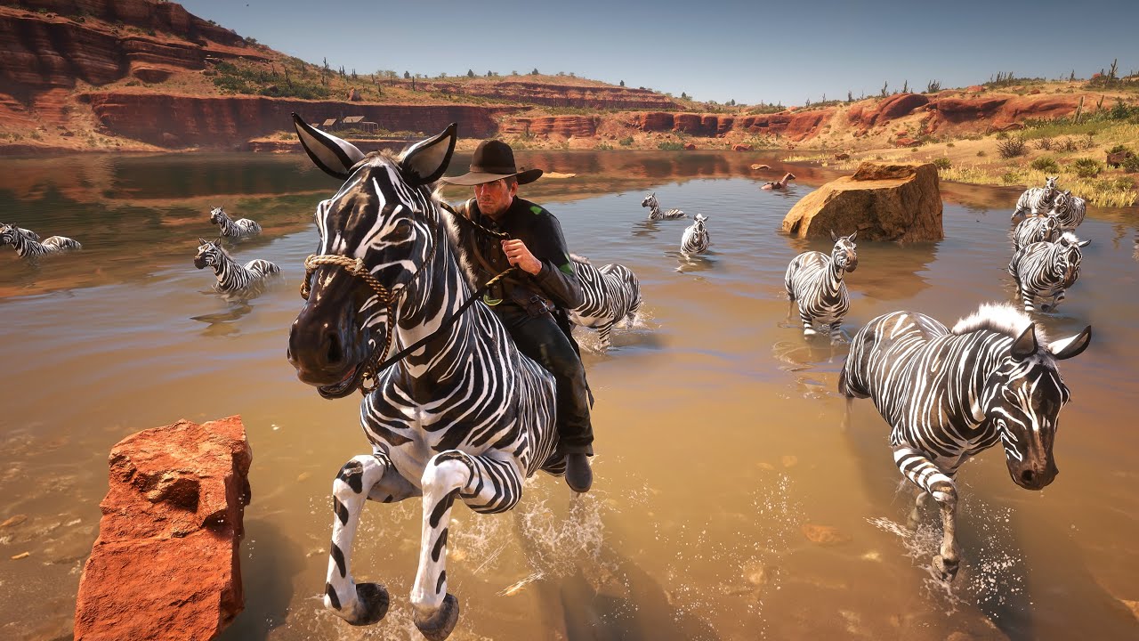 RDR 2 | Arthur Morgan finds and Tames rarest expensive zebra horses