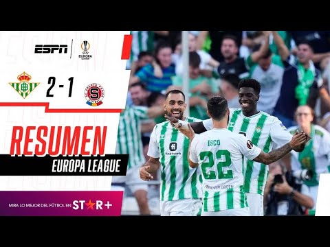 ¡LOS VERDIBLANCOS LOGRARON SU PRIMER TRIUNFO EN LA EUROPA LEAGUE! | Betis 2-1 Sparta Praga | RESUMEN