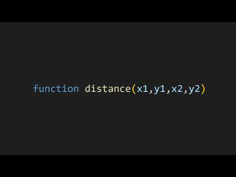 Finding distance between 2 points in js