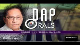 ORAL ARGUMENTS ON THE CONSTITUTIONALITY OF THE DISBURSEMENT ACCELERATION PROGRAM (DAP)
