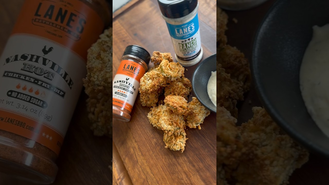 Hot Fried Pickles - ranch sauce