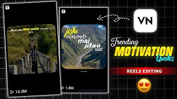 Instagram Trending Aesthetic Video Editing | Motivation Quotes Reels Editing |  Dramamine Reels Edit