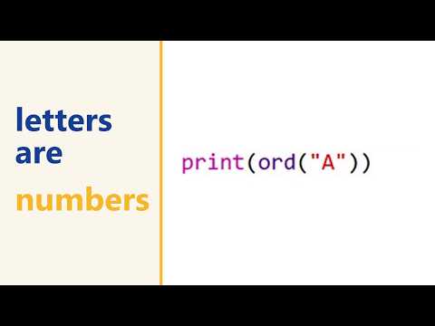 Python ord() and chr(): every letter is a number (ASCII and Unicode)