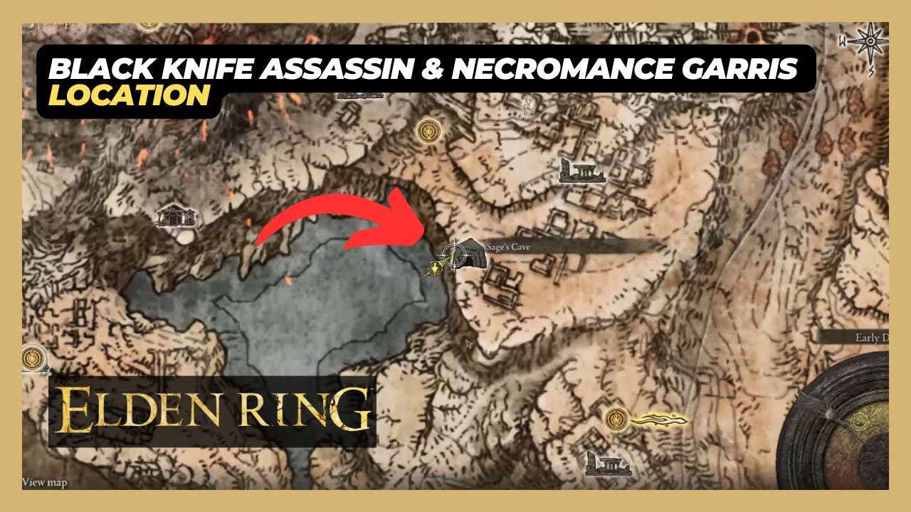 Black Knife Assassin & Necromance Garris (Altus Plateau) Boss Location - Elden Ring