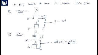 Pass transistor logic | Digital Systems Design | Lec-120
