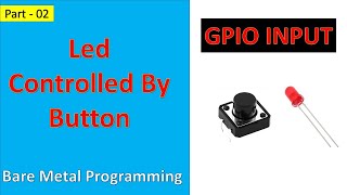 02 MSP430 GPIO Input LED controlled by button || Bare Metal ||