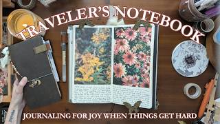 Memory Keeping & Collage in My Traveler’s Notebook | Monthly Update