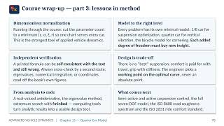 Advanced Vehicle Dynamics | Ch.15 Lecture (Part 27/27) — Course Wrap-Up — 15 of 15 Chapters Done